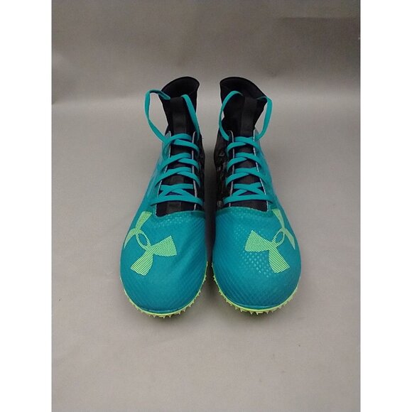 Under Armour Bandit XC Spikes Track Shoes Blue Black Mens 11.5 Sneakers Racing - Picture 2 of 16